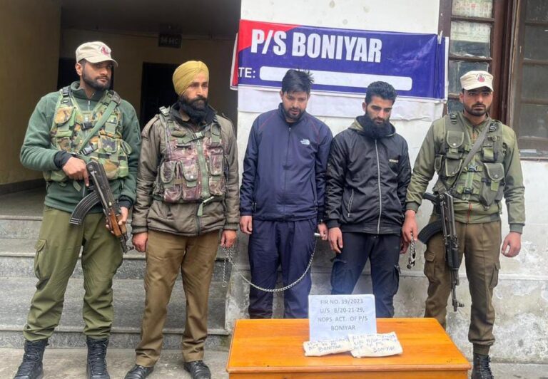 2 drug peddlers arrested in Baramulla, 17-03-2023