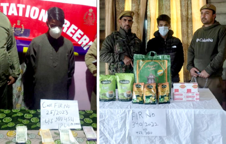 Police solves 02 burglary cases in Baramulla