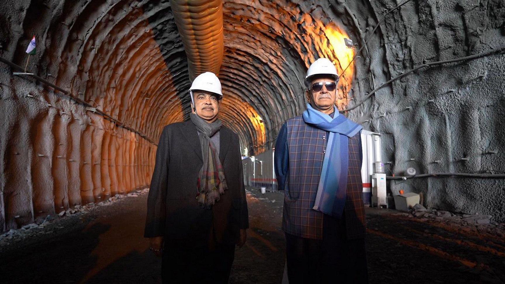 Union Minister for Road Transport and Highways Nitin Gadkari today inspected Z-morh tunnel in the presence of Lieutenant Governor Manoj Sinha-10-