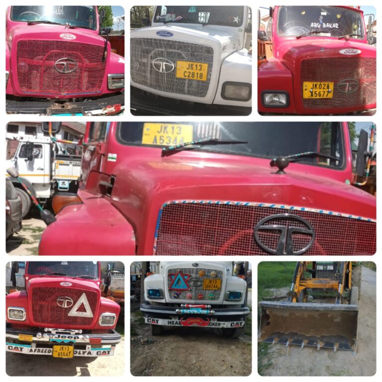 police arrests 11 persons, seizes 13 vehicles in budgam & awantipora,,