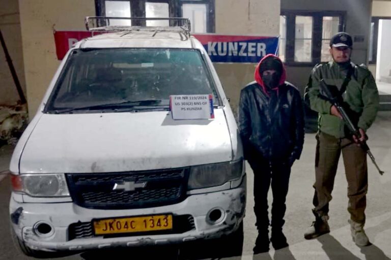 J&K Police recovers stolen vehicle; Accused arrested in Leh
