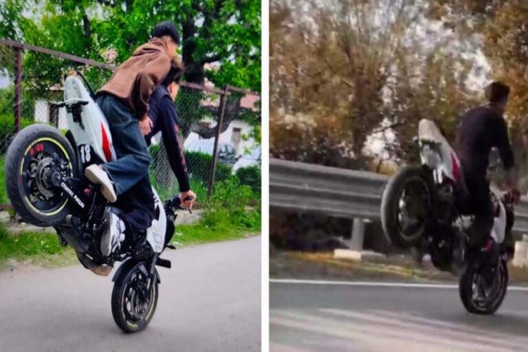 J&K Police registers FIR against Stunt Biker for dangerous riding on public road in Shopian