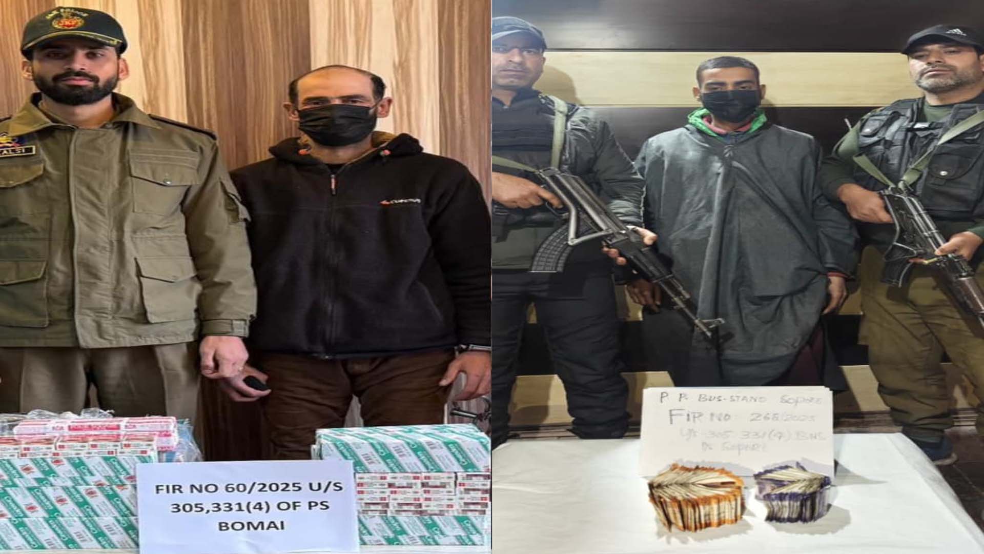 J&K Police solves 02 theft cases in Sopore; 02 accused arrested