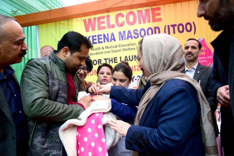 Sakeena Itoo kick-starts Pulse Polio campaign across J&K from Jammu