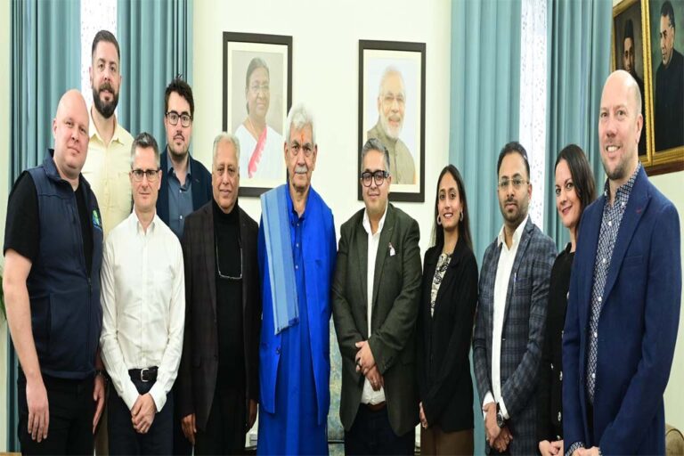UK Business Delegation Calls on LG Manoj Sinha to Boost Jammu’s IT and Digital Expansion