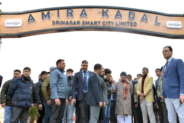 Lieutenant Governor inaugurates redeveloped Amira Kadal bridge in Srinagar