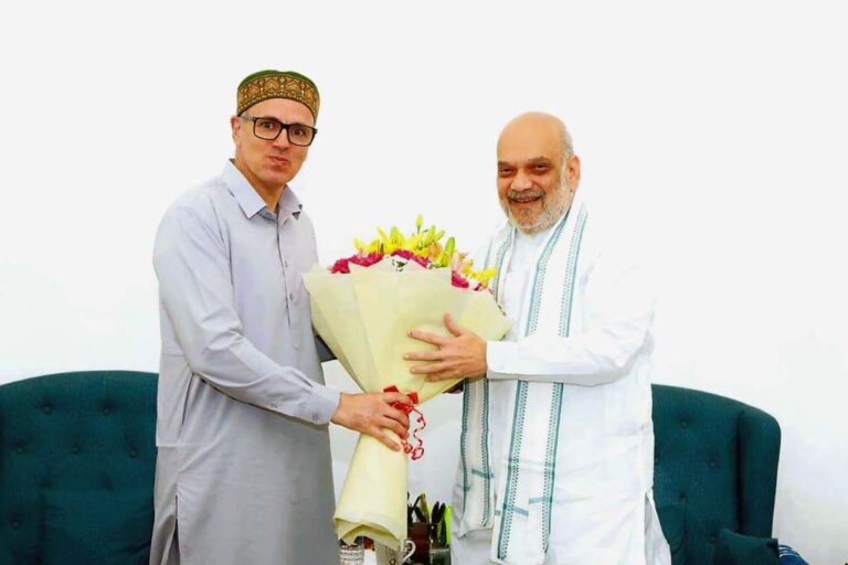 CM Omar Abdullah meets Union Home Minister Amit Shah, discusses Statehood, key issues concerning J&K copy
