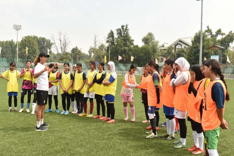 J&K Sports Council commences selection trials for Sub-Junior Girls Football Team