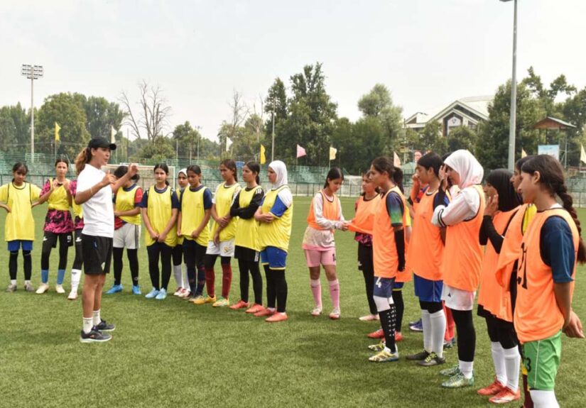 J&K Sports Council commences selection trials for Sub-Junior Girls Football Team