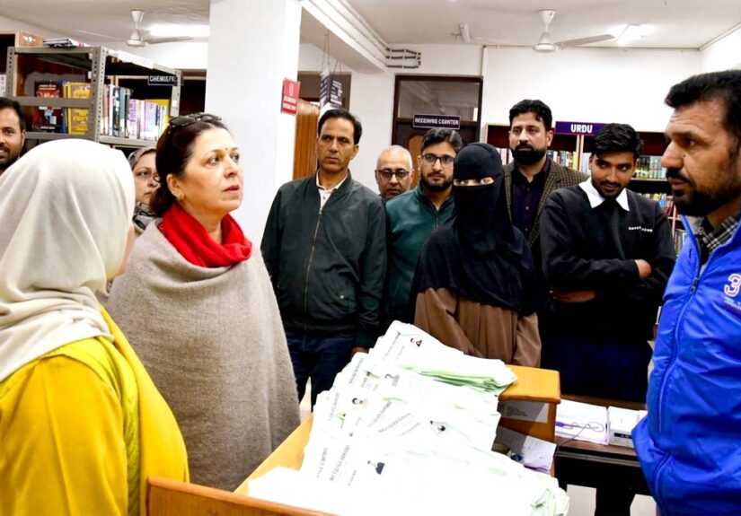 Director Colleges reviews Campus facilities at GDC Ganderbal